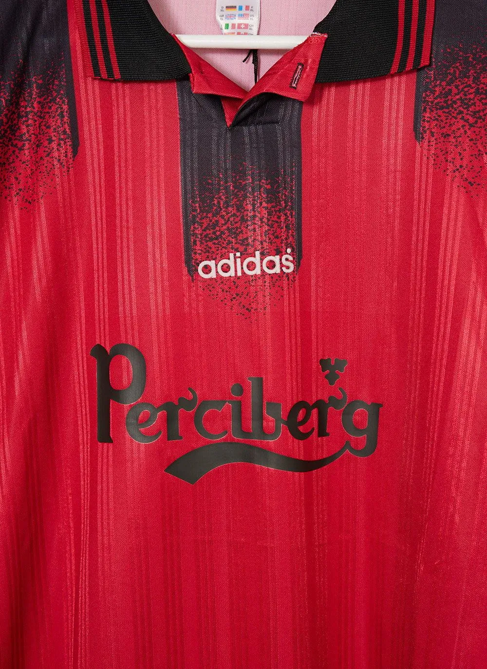 90s Adidas Shirt #24 | Percival x Classic Football Shirts | Red