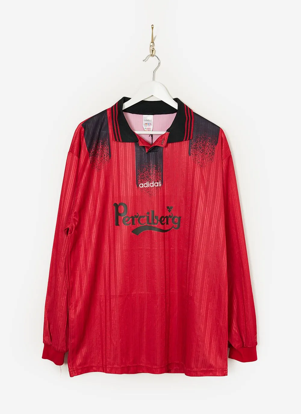 90s Adidas Shirt #24 | Percival x Classic Football Shirts | Red