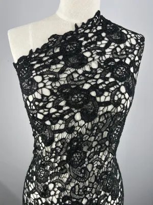 Anglaise Lace - Black Garden - 115cm