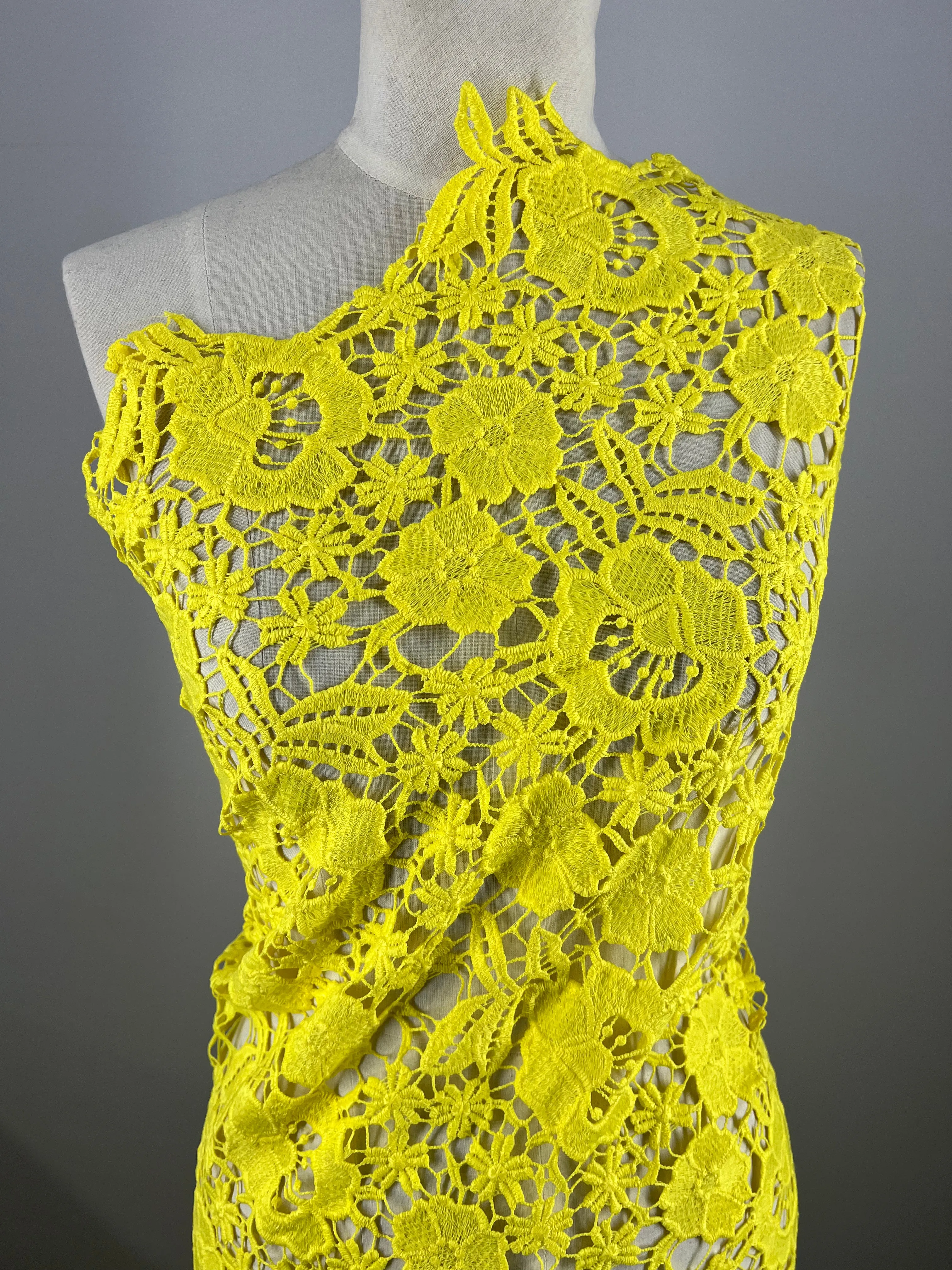 Anglaise Lace - Yellow - 127cm