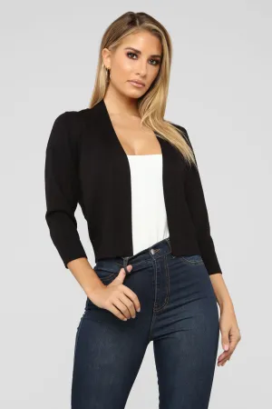 Anything Simple Cardigan - Black