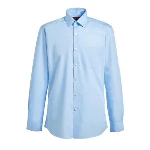 BA146-17.5 Brook Taverner Mens Long Sleeve Rapino Shirt Blue 17 1/2"