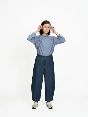 Barrel-Leg Trousers