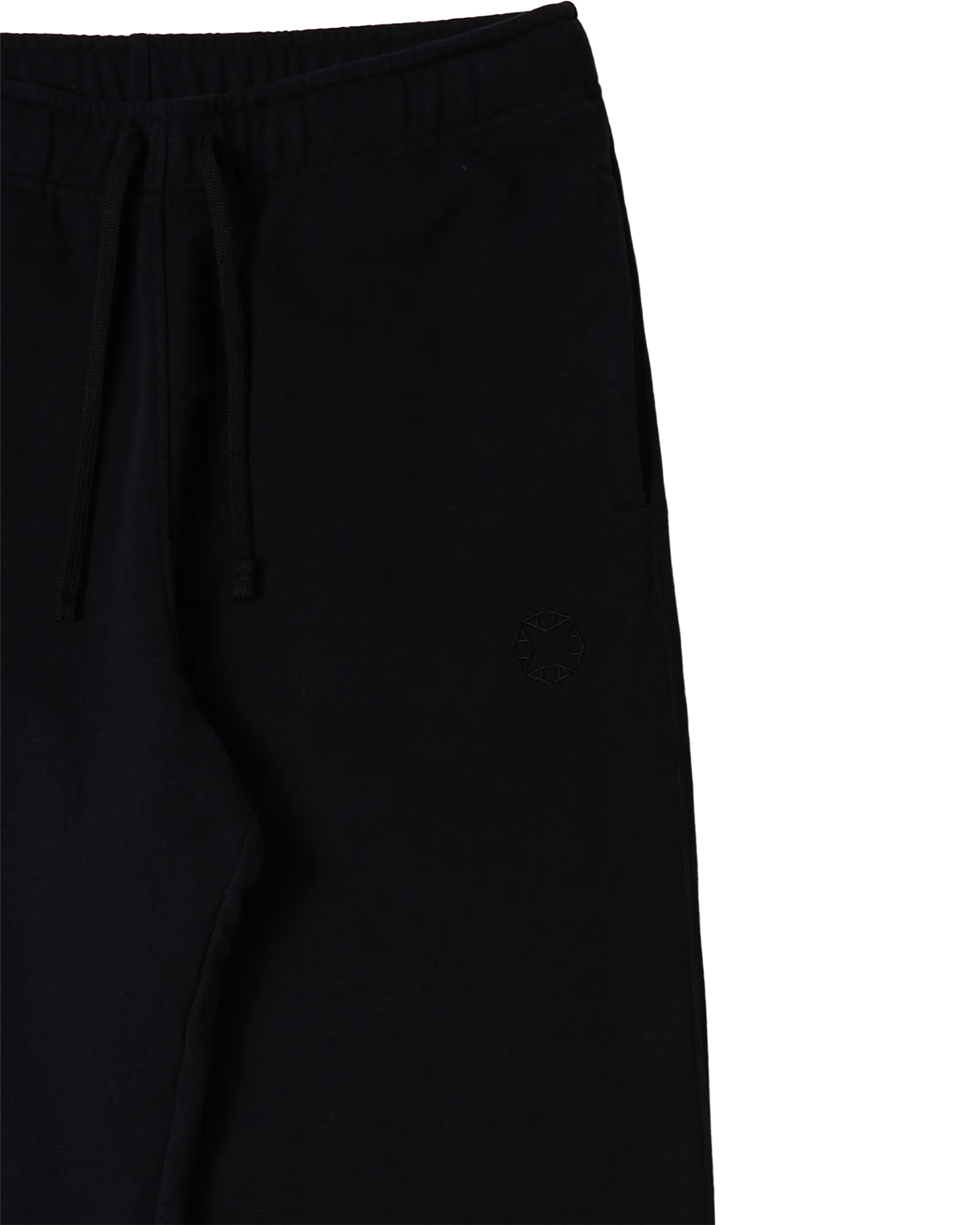 BLACK STRAIGHT LEG SWEATPANTS