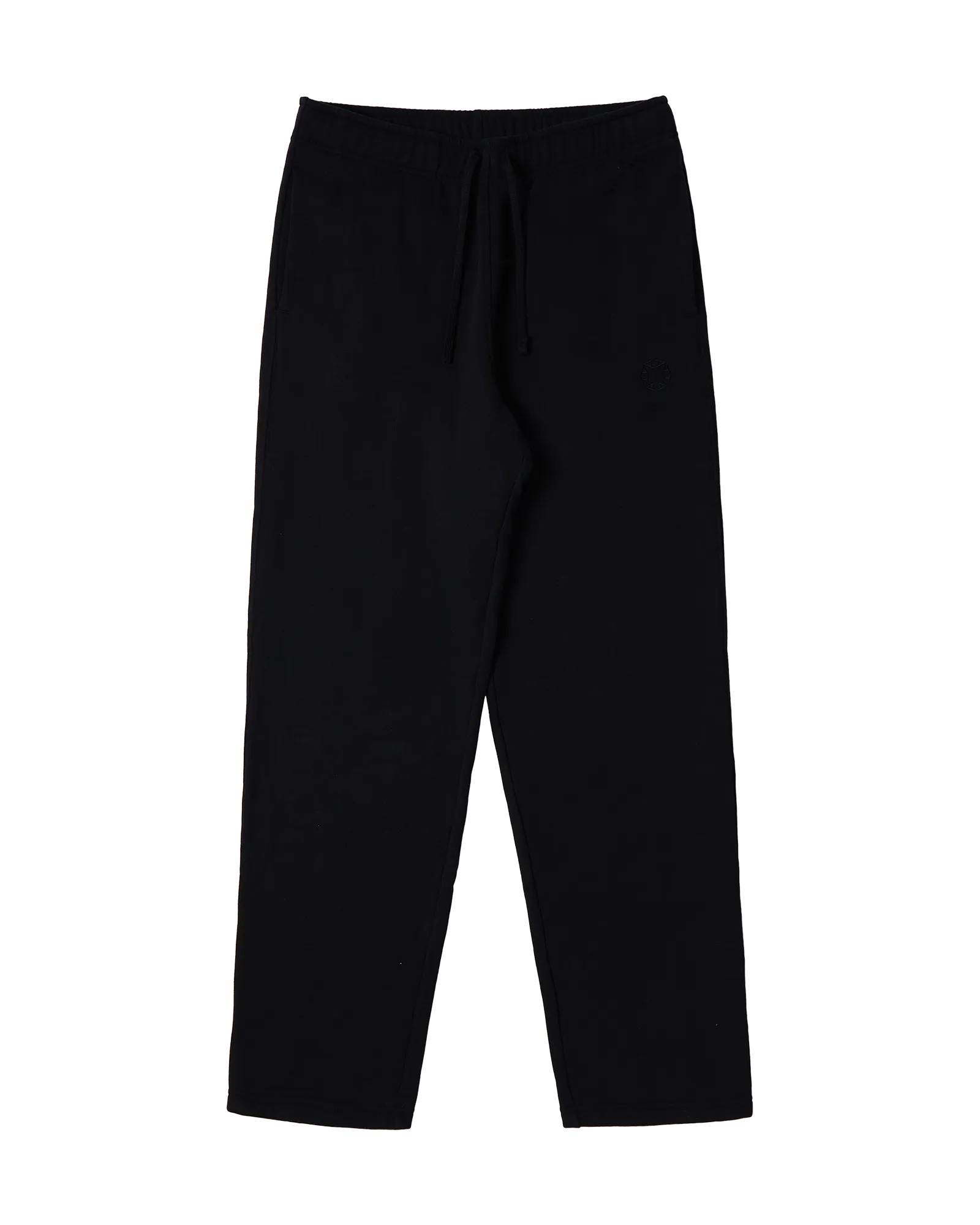 BLACK STRAIGHT LEG SWEATPANTS