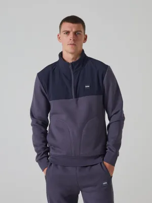 Bram Half Zip Pluto Grey