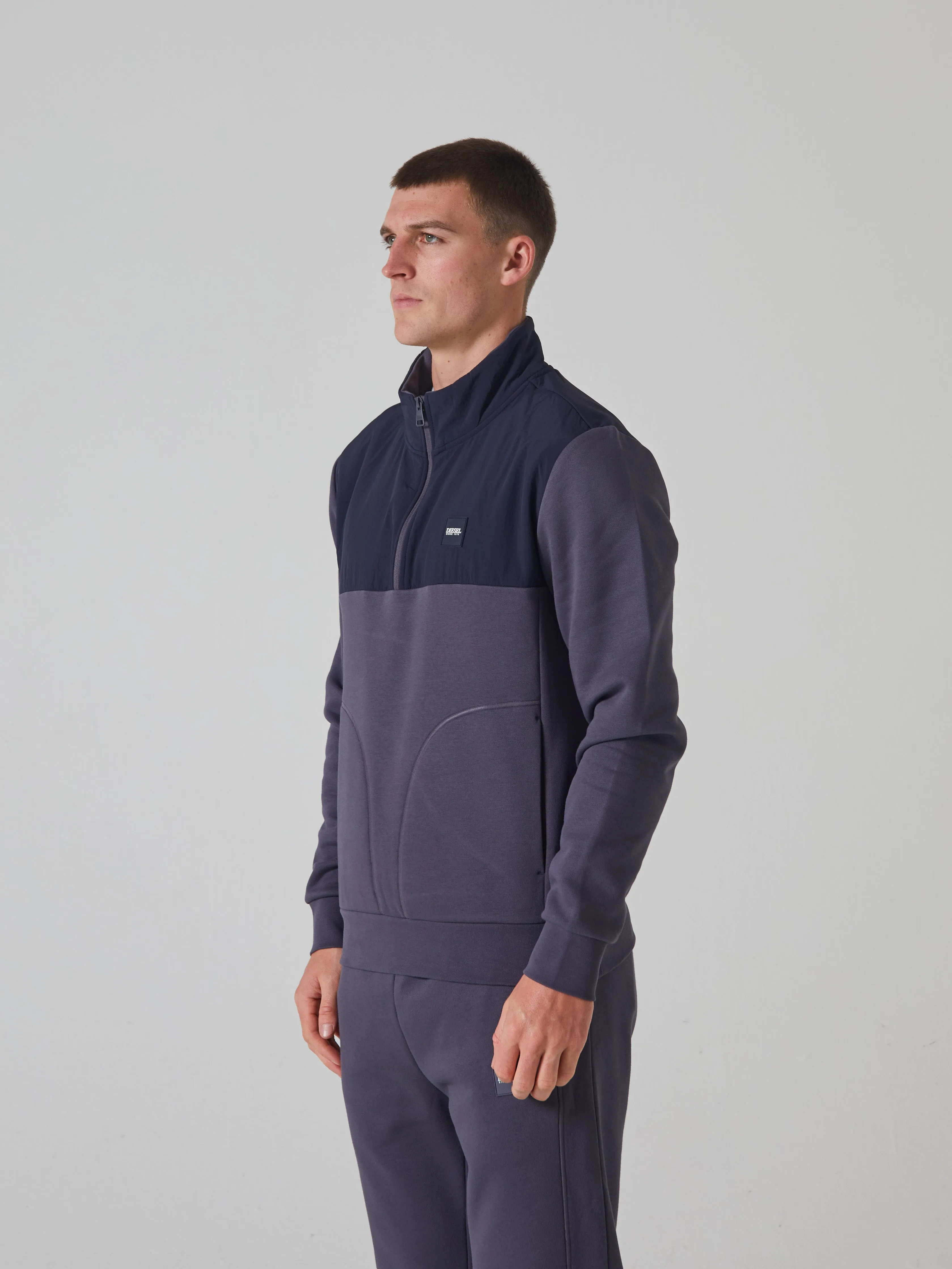 Bram Half Zip Pluto Grey