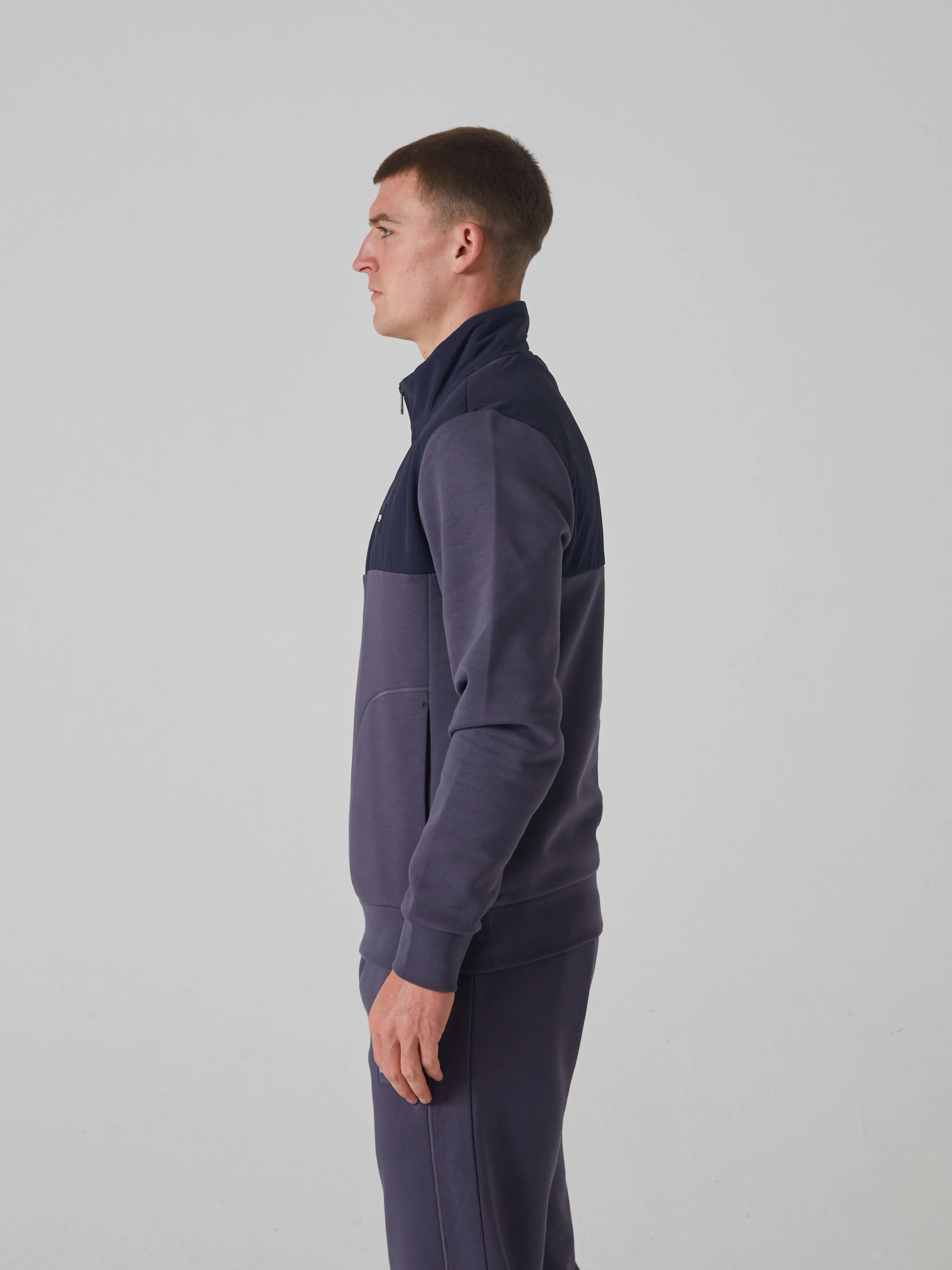 Bram Half Zip Pluto Grey