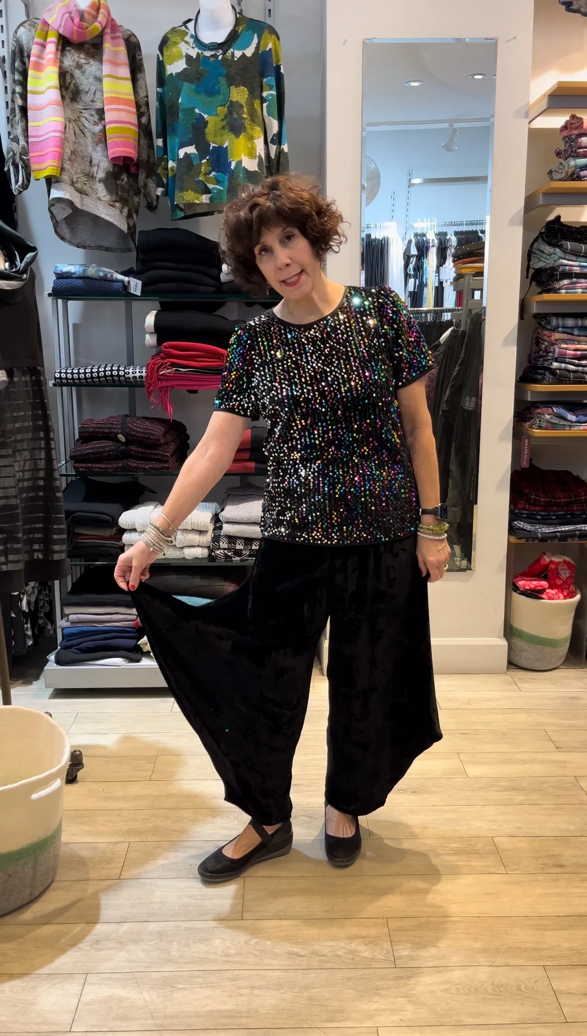 Bryn Walker Sale, 70372 Hamish Pant, Italian Velvet 50% Off Regular Price