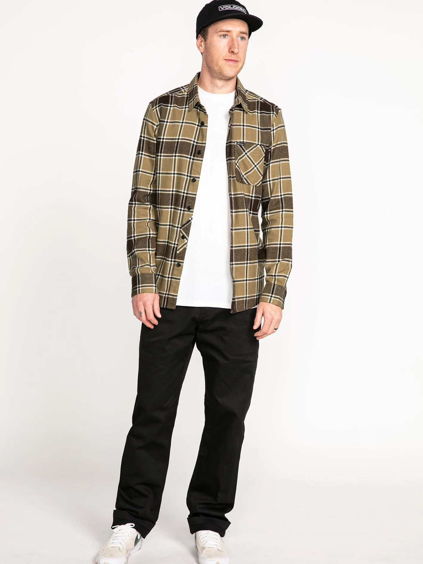 Caden Plaid Shirt - KHAKI