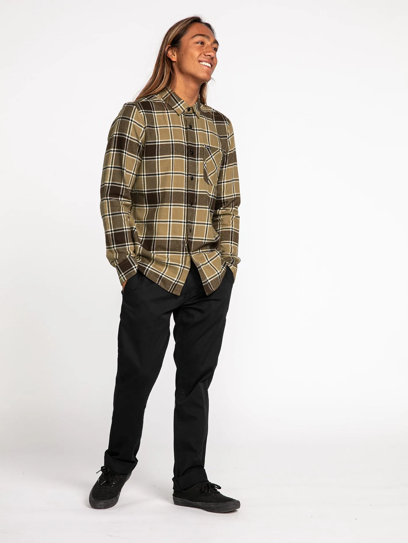 Caden Plaid Shirt - KHAKI