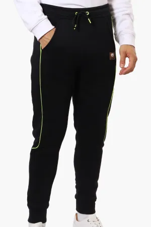 Canada Work Gear Contrast Piping Detail Joggers - Black