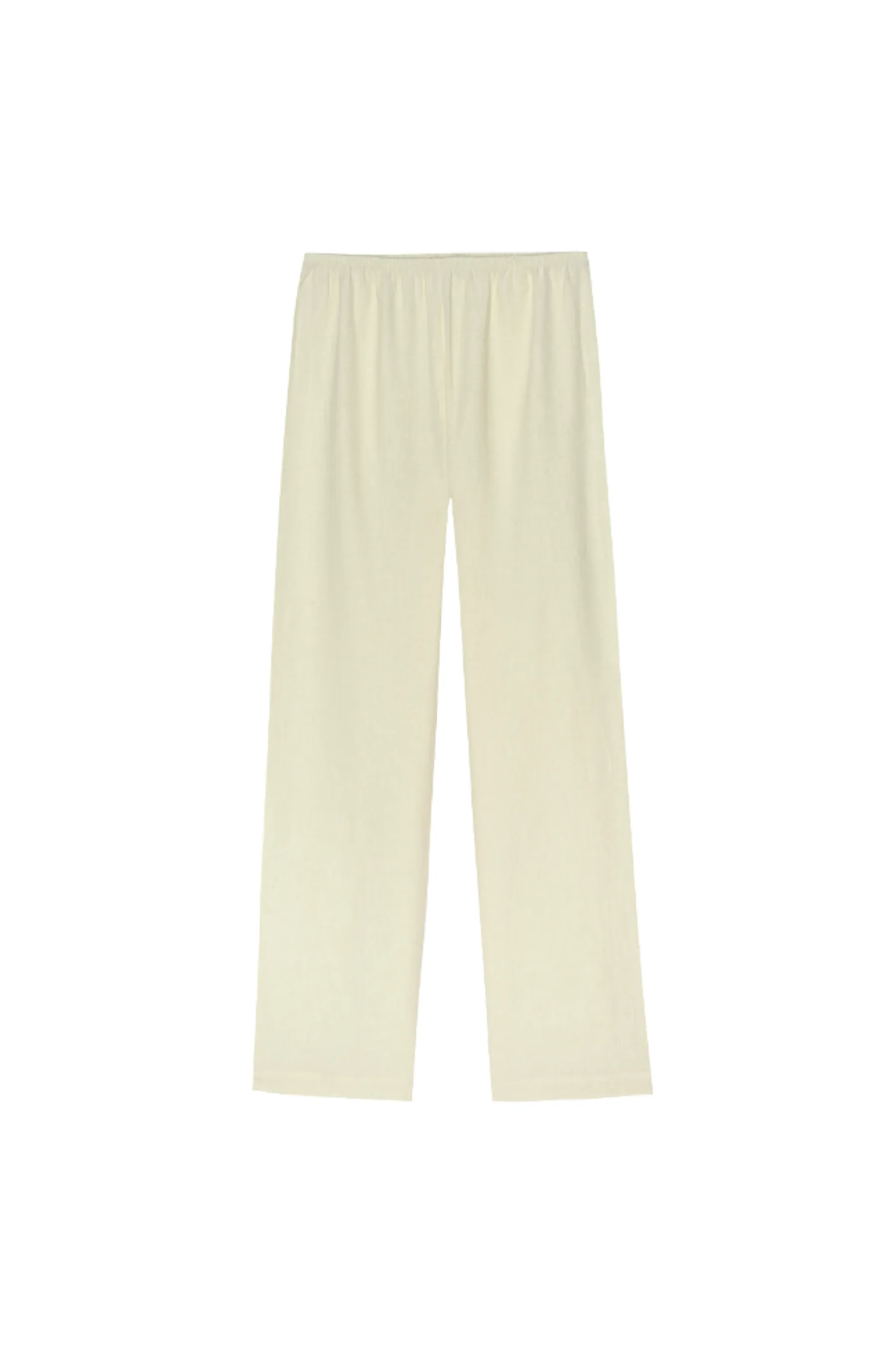 Creme Linen Simple Pant