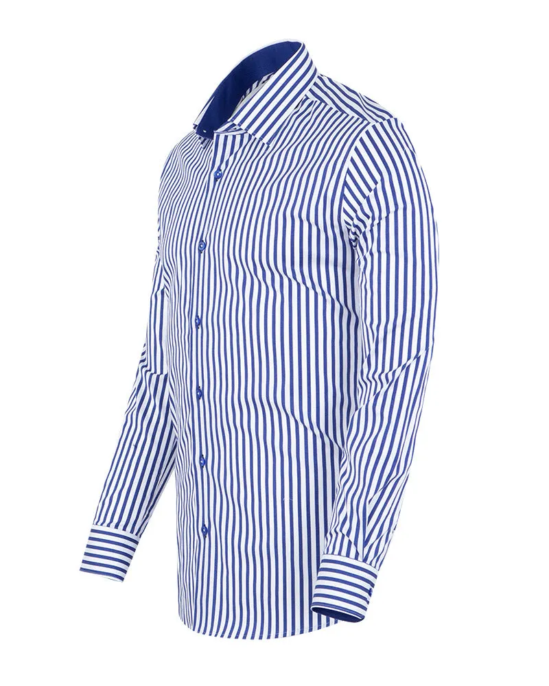 Dark Blue Stripe Classic Men's Shirt