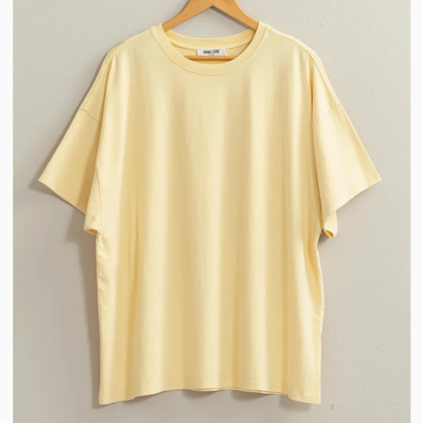 Everyday Simple Oversized Solid T-Shirt