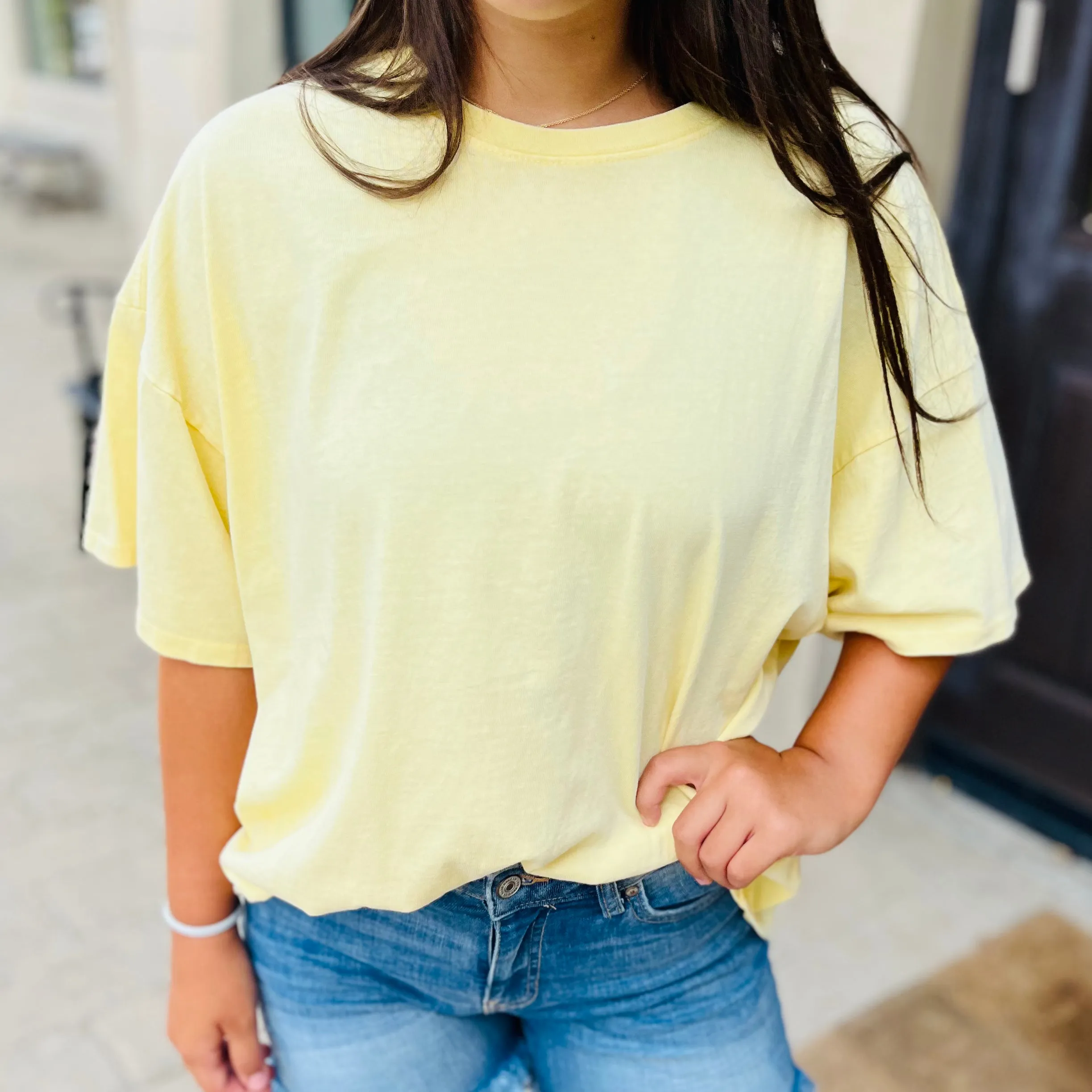 Everyday Simple Oversized Solid T-Shirt