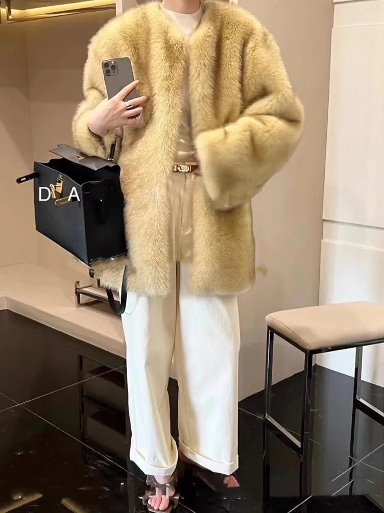 Fashionkova Kloey Faux Fur Plush Coat