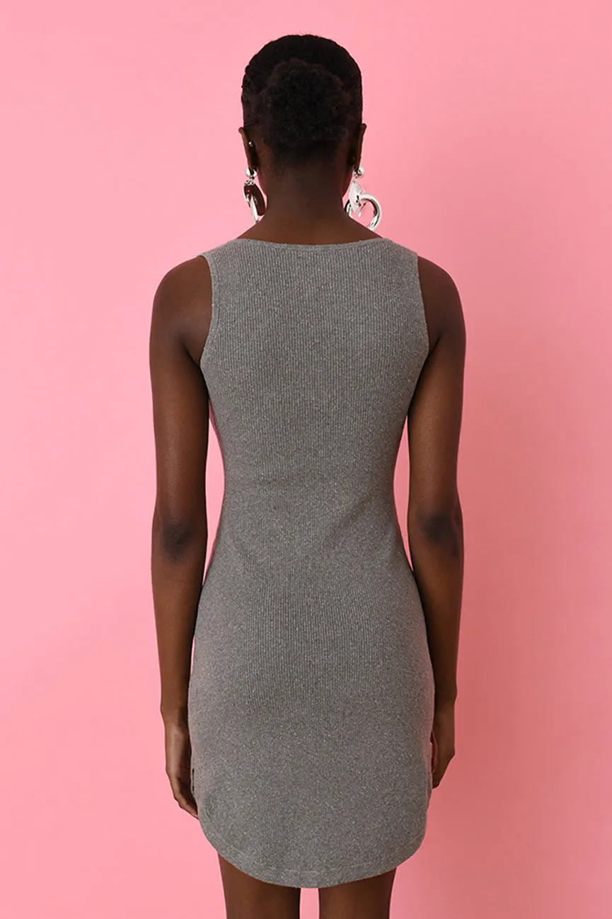 Forest Road Ribbed Mini Tank Dress