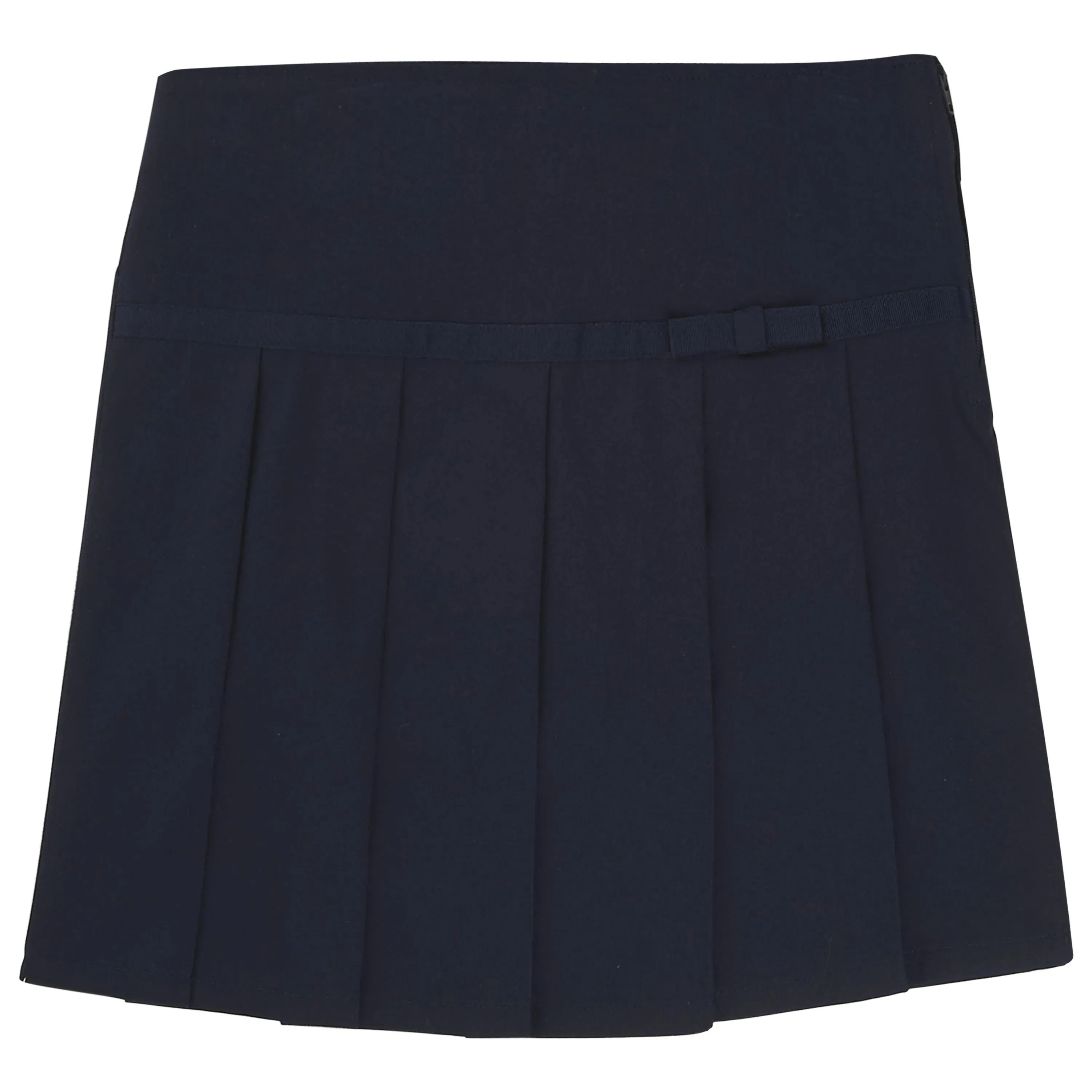 French Toast Girls School Uniform Pleated Scooter with Grosgrain Ribbon - Navy - SX9129