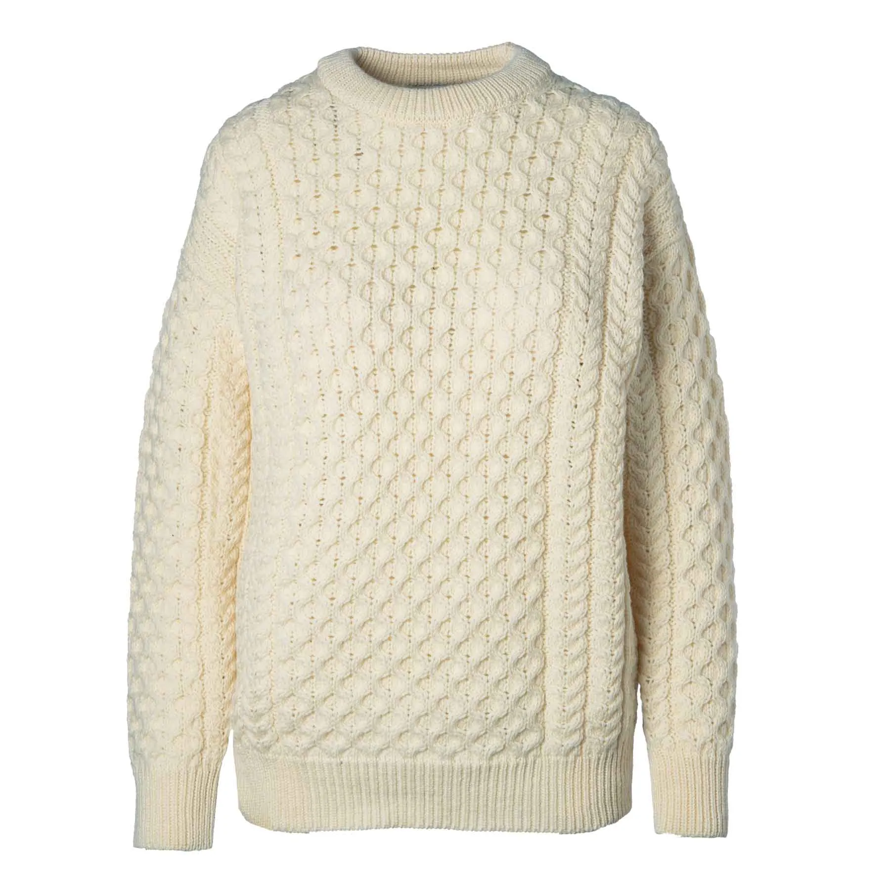 Kildare Unisex Longer Length Crewneck - Natural