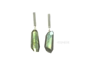 Labradorite earrings ~