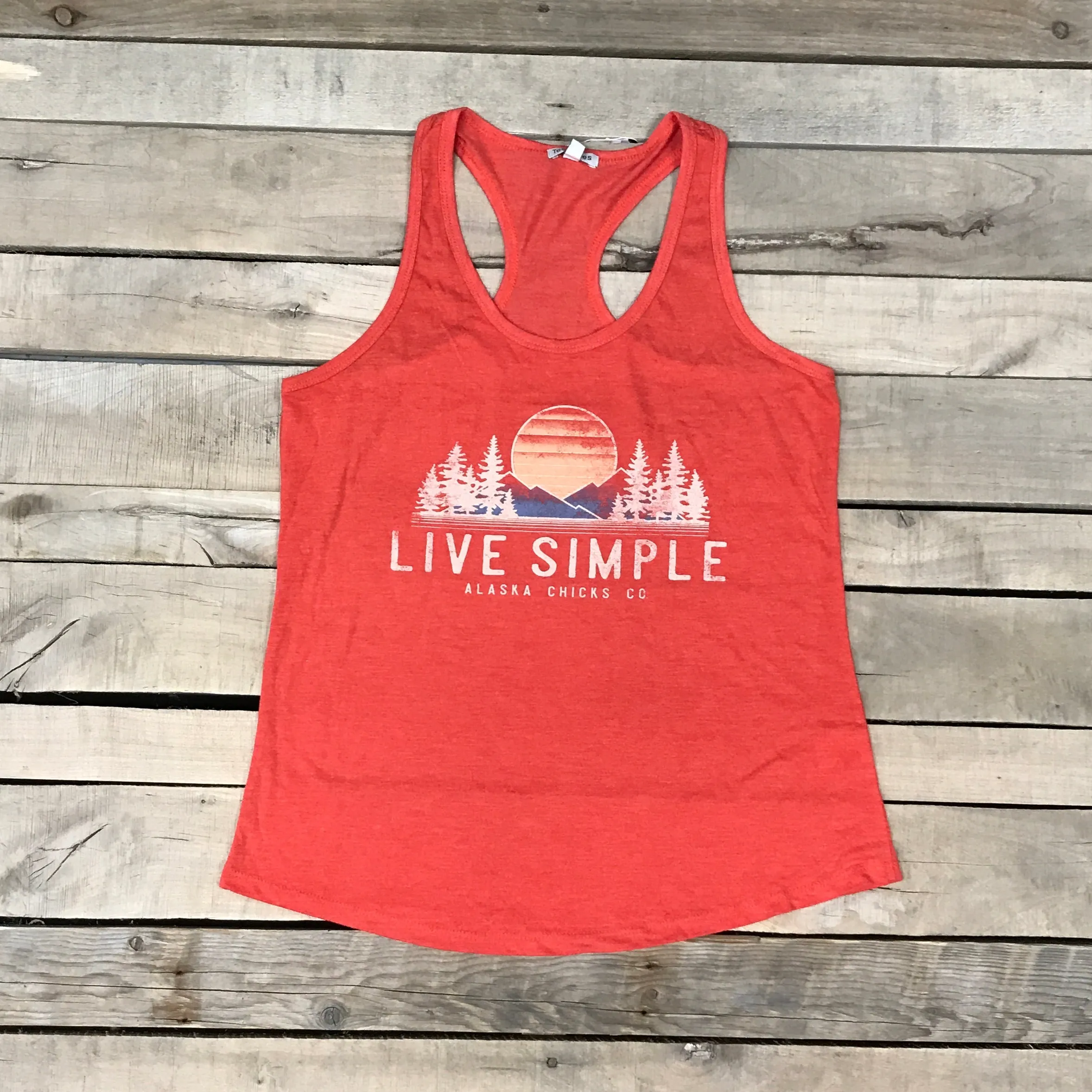 Live Simple Sunset Tank