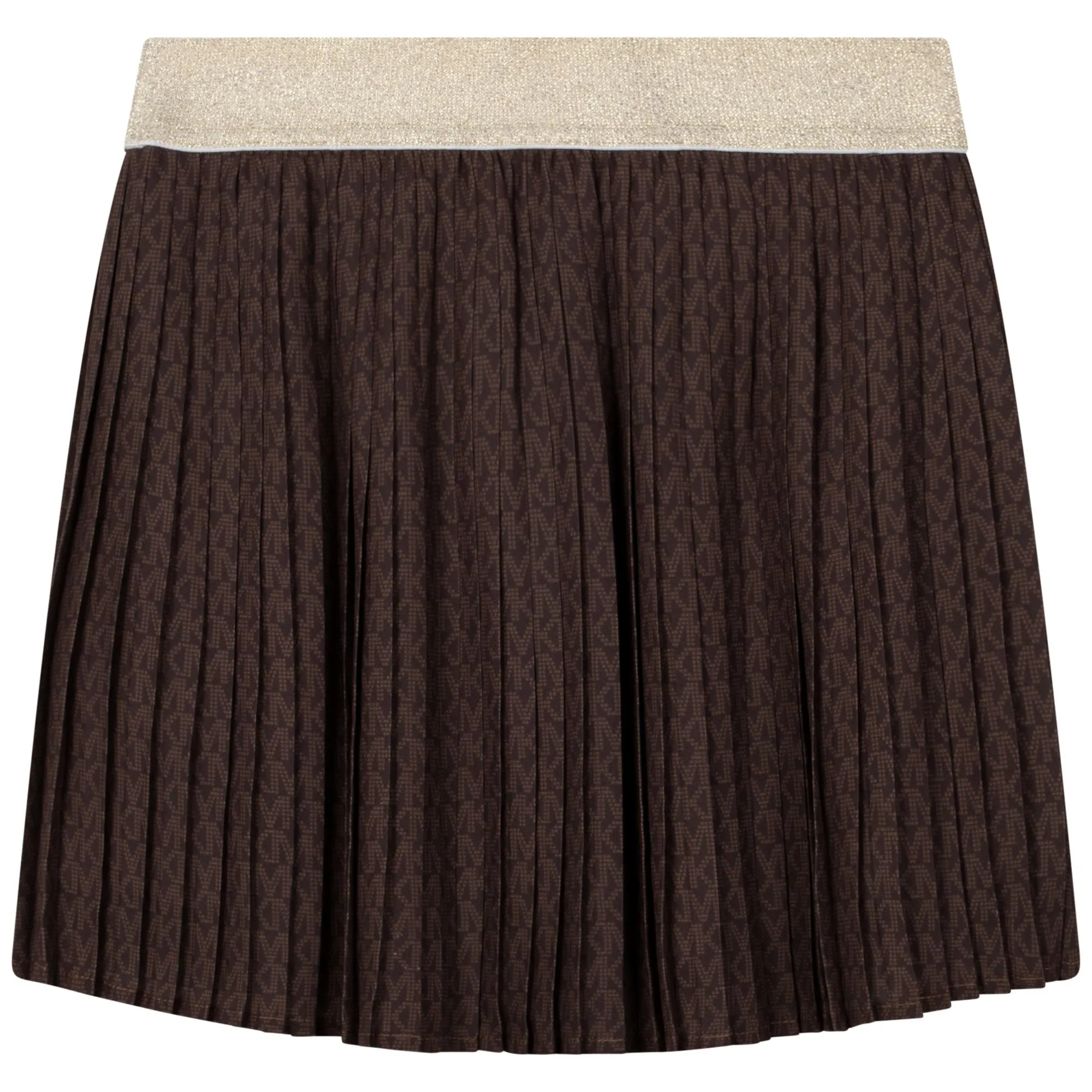 Michael Kors Brown Pleated Skirt