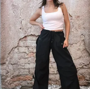 Nylon Balloon Cargo Pants