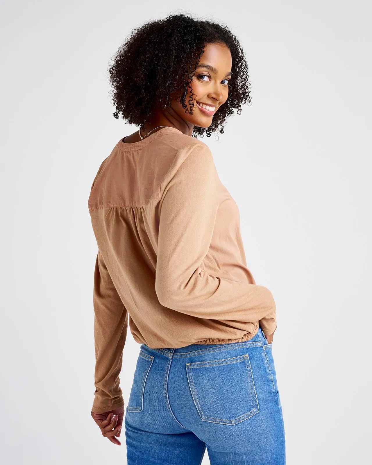 Paige Long Sleeve Surplice Top