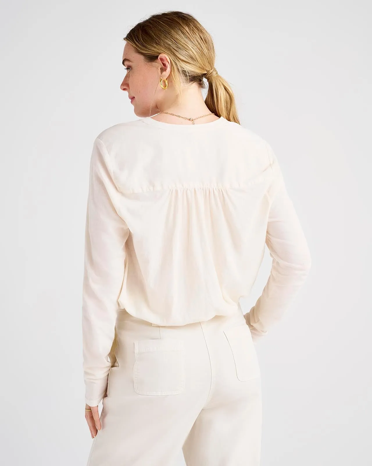 Paige Long Sleeve Surplice Top