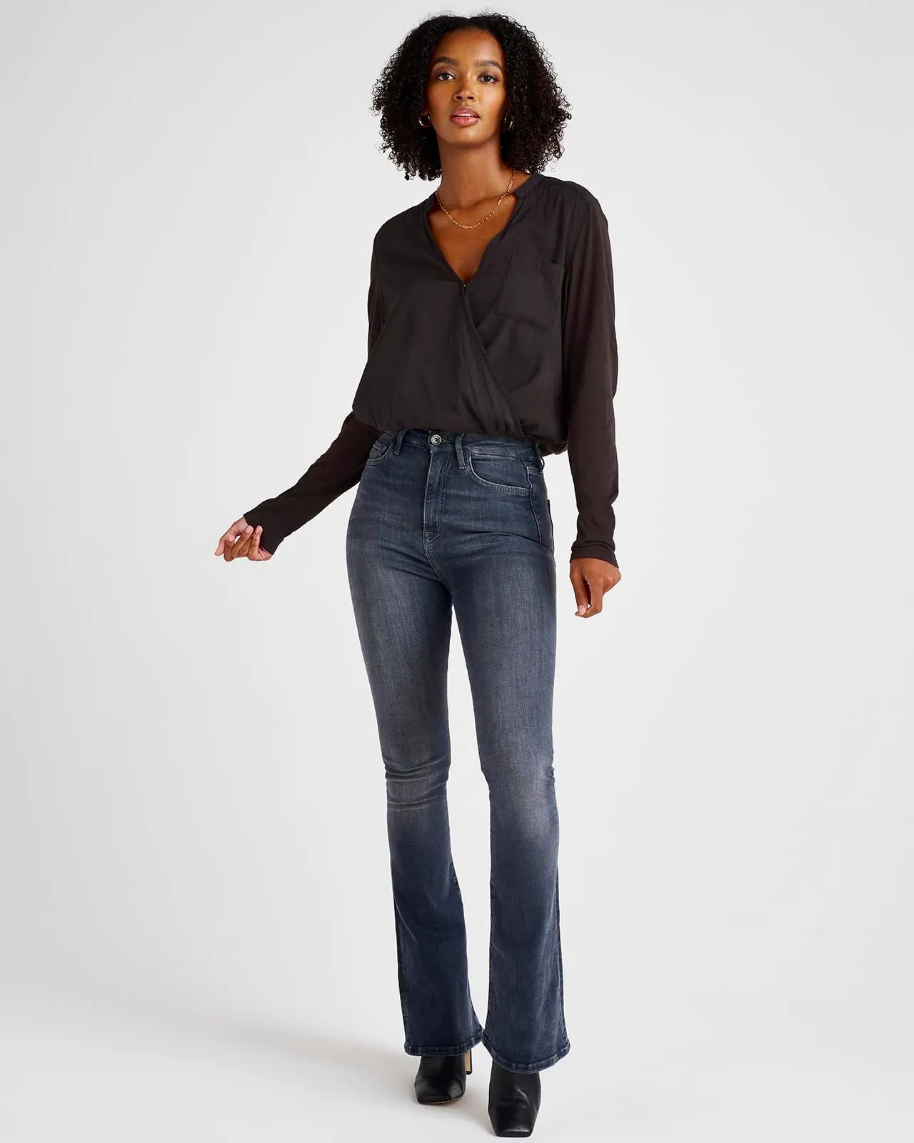 Paige Long Sleeve Surplice Top