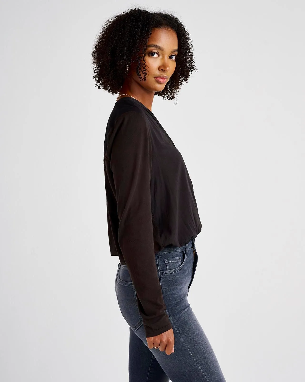 Paige Long Sleeve Surplice Top