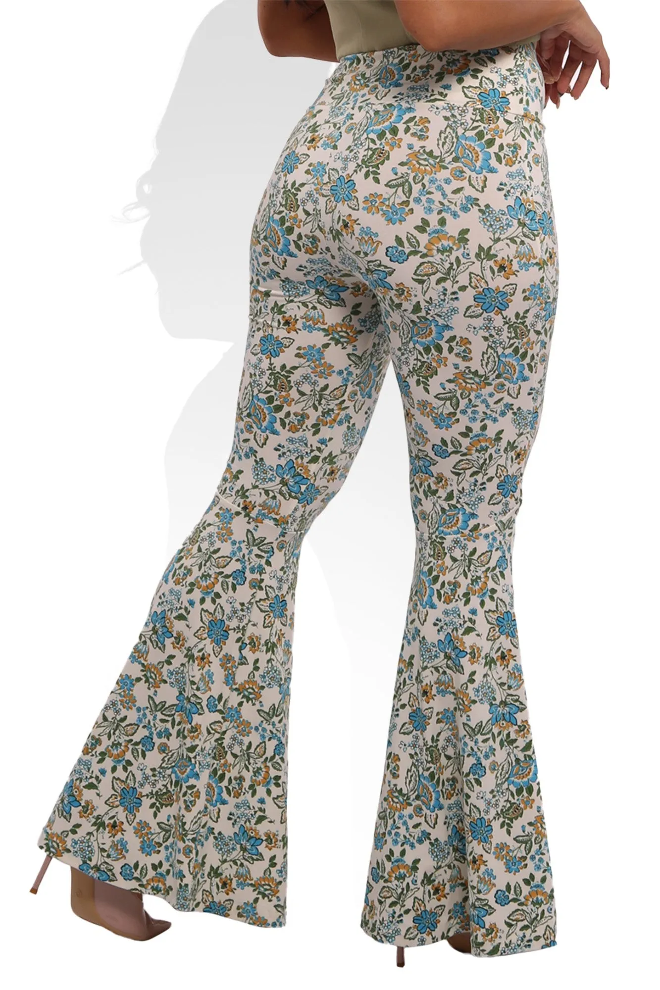 Palazzo Pants - Blue Floral