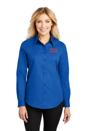 Port Authority Ladies Custom Easy Care Shirts, Strong Blue