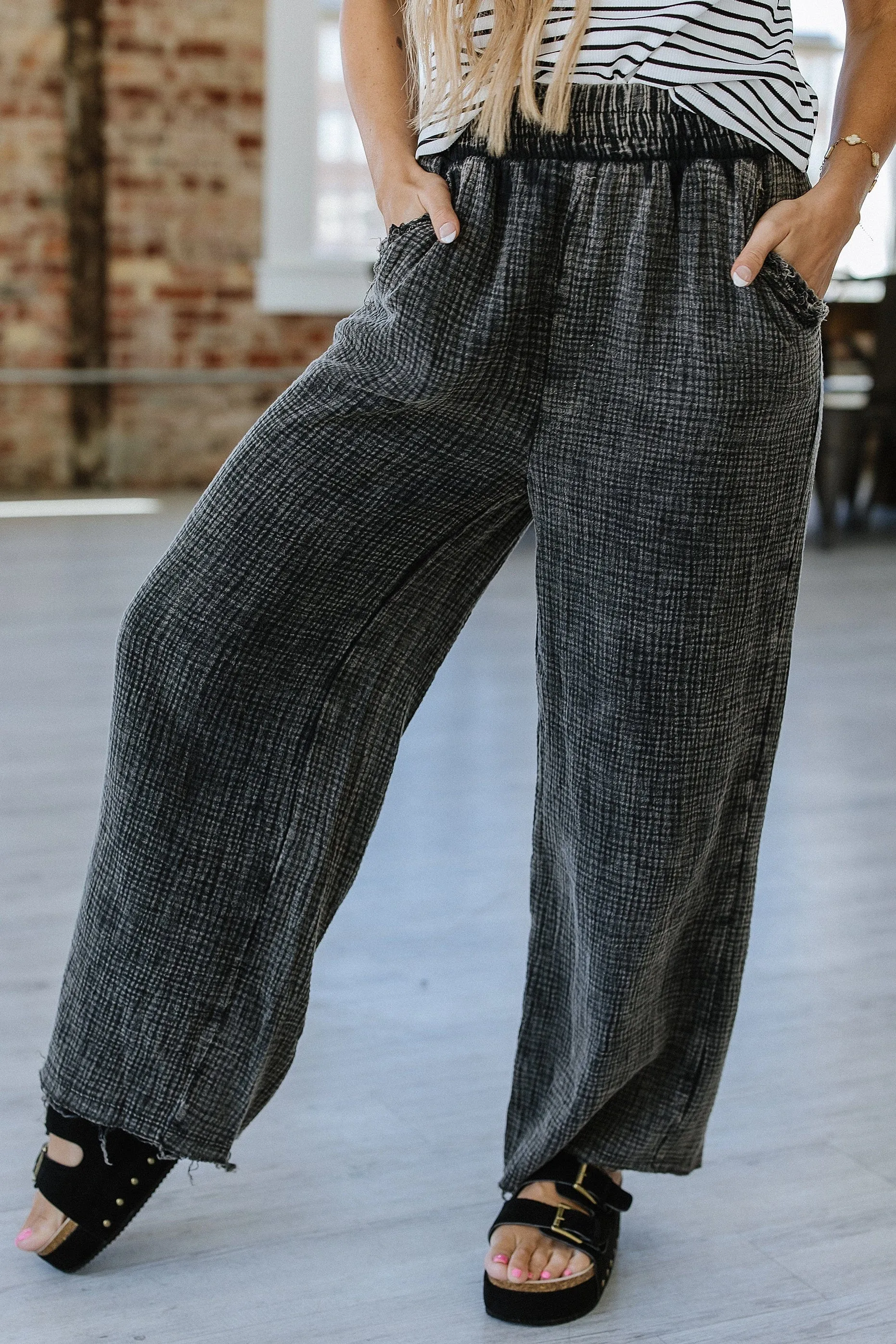 SALE - Janis Double Layered Gause Pants