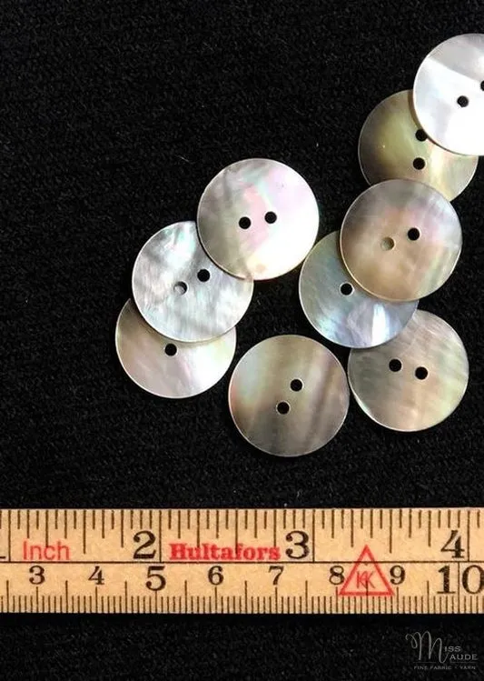 Shell Buttons, Natural. 20mm.