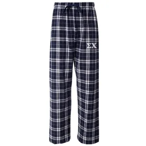 Sigma Chi Navy Plaid Flannel Pants