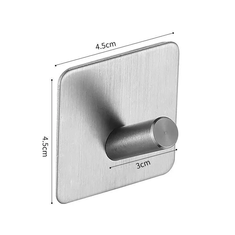 Stainless Steel Wall Hook Organizer: Stylish Storage Solution for Towels & Keys