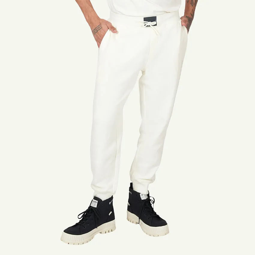 SWEAT PANTS SIDE LOGO PRINT MEN'S PANTS -  STAR WHITE