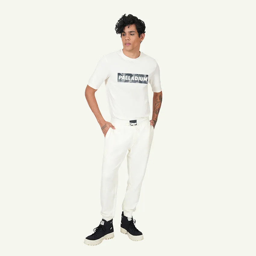 SWEAT PANTS SIDE LOGO PRINT MEN'S PANTS -  STAR WHITE