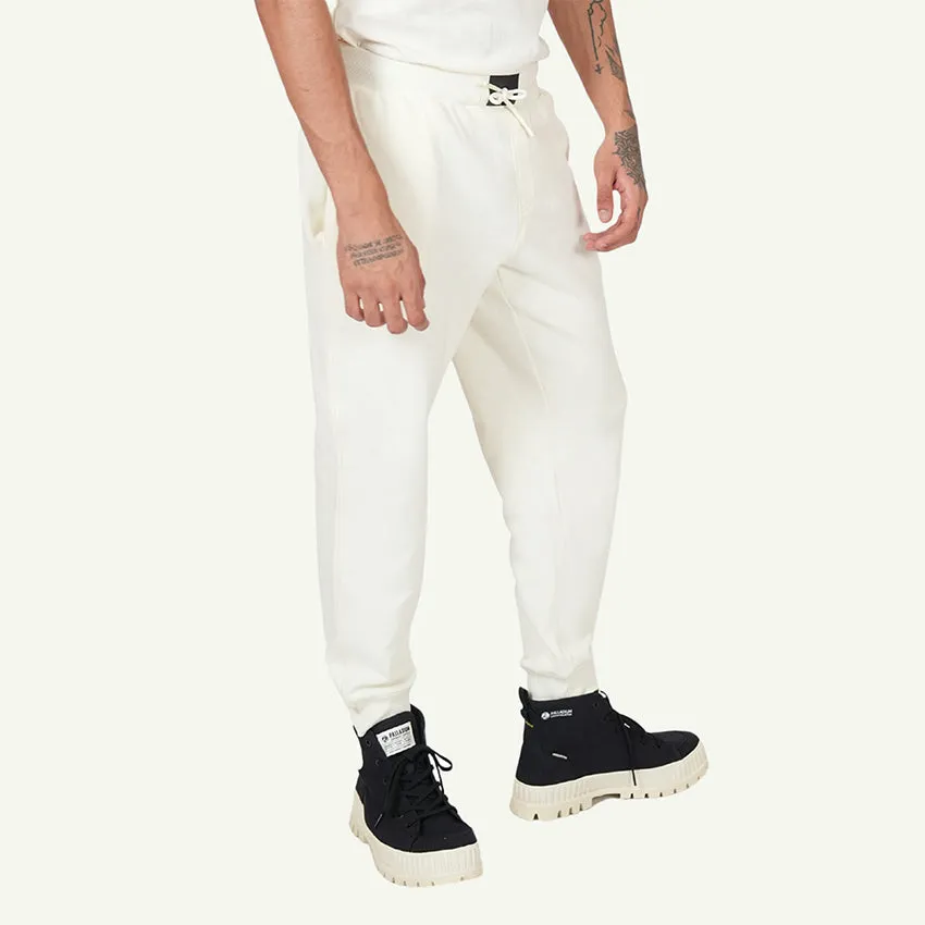 SWEAT PANTS SIDE LOGO PRINT MEN'S PANTS -  STAR WHITE