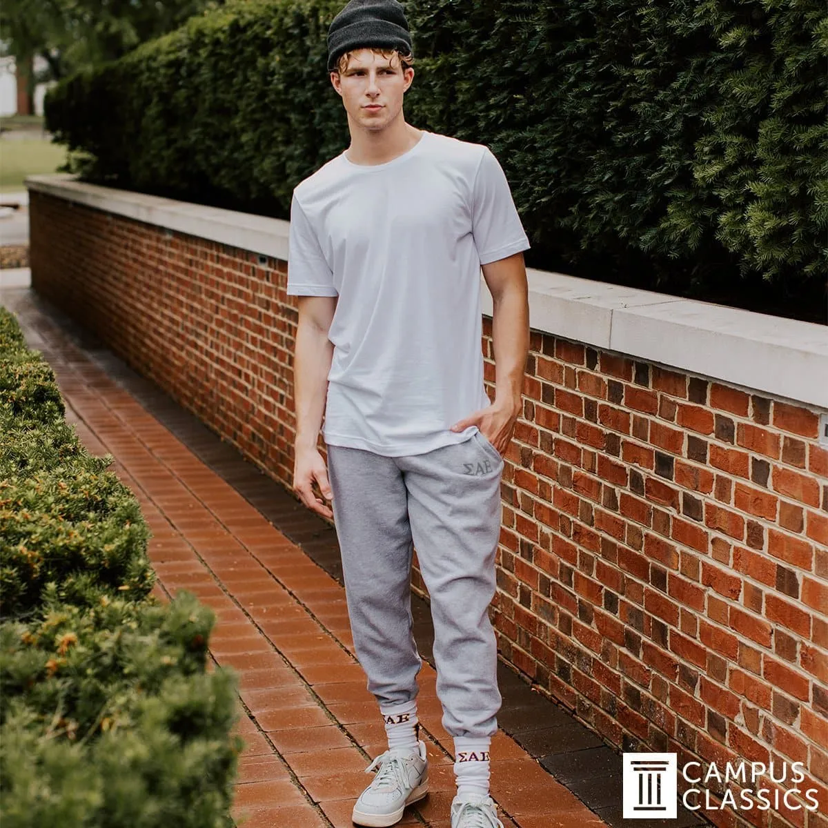 ZBT Heather Grey Contrast Joggers