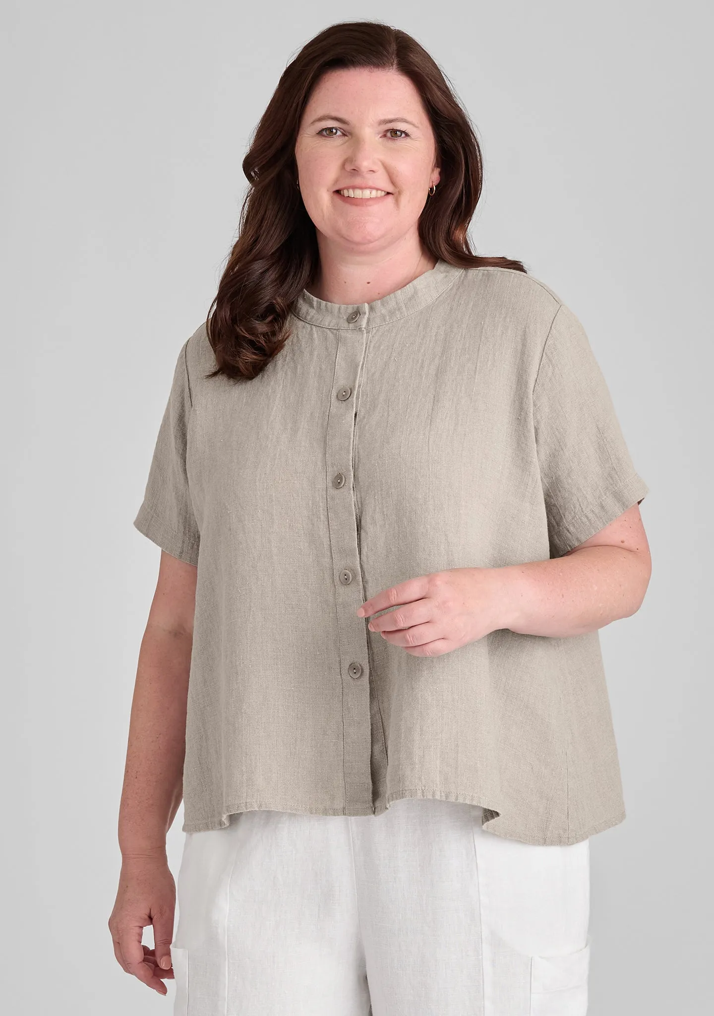 Zdenka Blouse - Linen Button Down Shirt