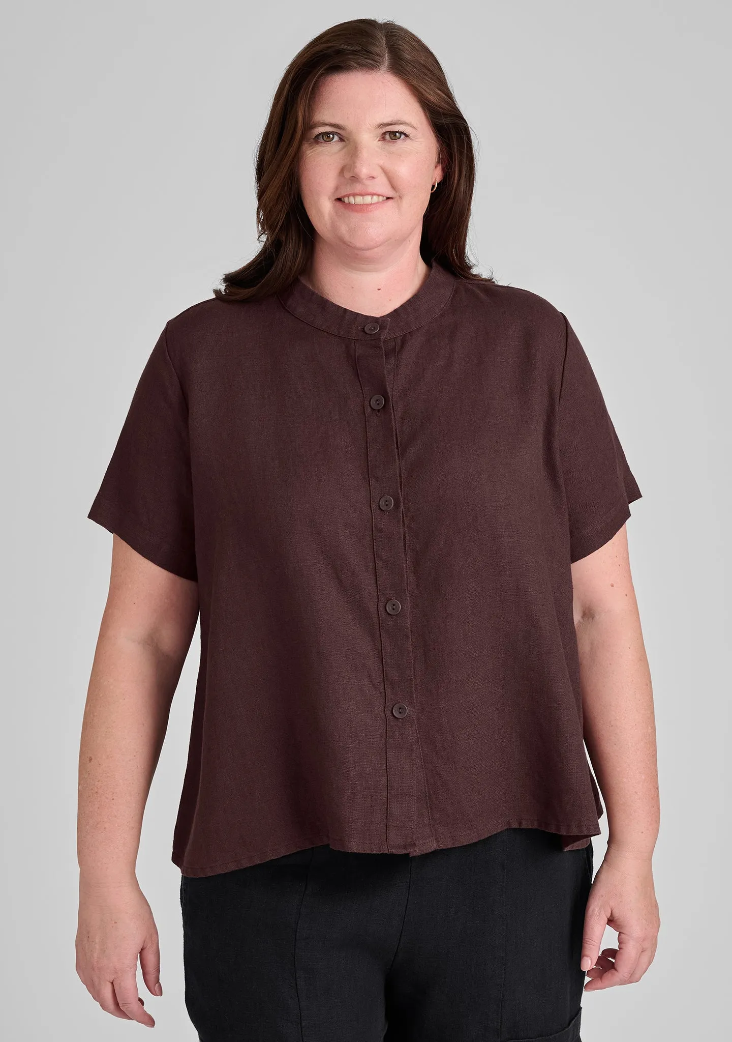 Zdenka Blouse - Linen Button Down Shirt